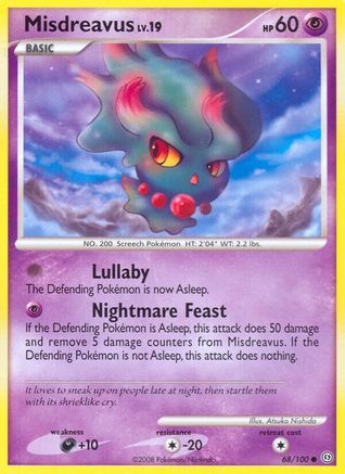 Misdreavus (68/100) - Stormfront Reverse Holofoil - Common