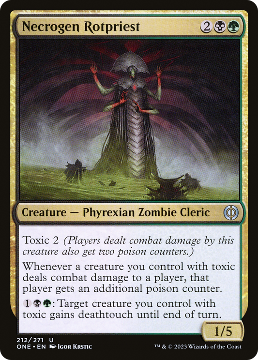 Necrogen Rotpriest (ONE-212) - Phyrexia: All Will Be One Foil