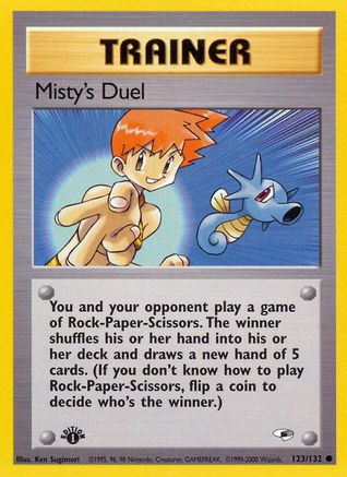 Misty's Duel 123/132 - Gym Heroes 1st Edition - Common