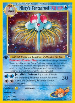 Misty's Tentacruel 10/132 - Gym Heroes 1st Edition Holofoil