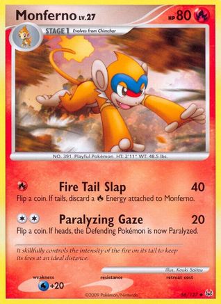 Monferno 056 - Platinum Reverse Holofoil - Uncommon