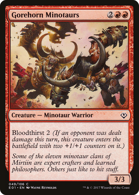 Gorehorn Minotaurs (E01-049) - Archenemy: Nicol Bolas