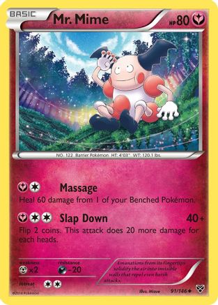 Mr. Mime (91/146) - XY Base Set Reverse Holofoil - Uncommon
