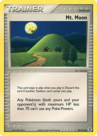 Mt. Moon 94/112 - FireRed & LeafGreen Reverse Holofoil