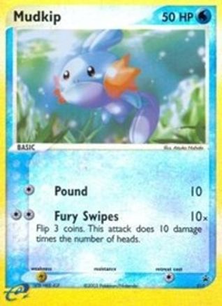 Mudkip - 010 (e-League)  - Nintendo Promos Reverse Holofoil