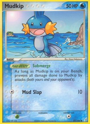 Mudkip - 057/100  - Crystal Guardians Reverse Holofoil