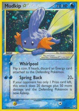 Mudkip Star - 107/109 - Team Rocket Returns Holofoil
