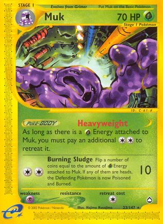Muk 023 - Aquapolis Reverse Holofoil - Rare