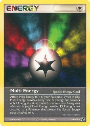 Multi Energy - 103/112 - FireRed & LeafGreen Reverse Holofoil