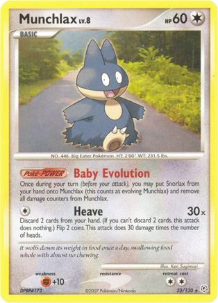 Munchlax (33/130) - Diamond and Pearl  - Rare
