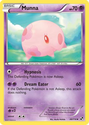 Munna 048 - Black and White Reverse Holofoil - Uncommon