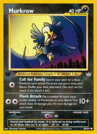 Murkrow 046/064 - Neo Revelation 1st Edition - Common