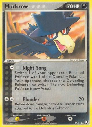 Murkrow - 030/115 - Unseen Forces Reverse Holofoil