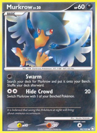 Murkrow (90/123) - Mysterious Treasures  - Common