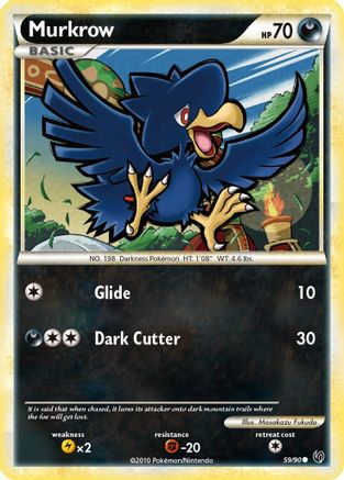 Murkrow (59)  - Undaunted Reverse Holofoil