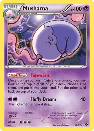 Musharna 059 - Next Destinies Reverse Holofoil - Rare