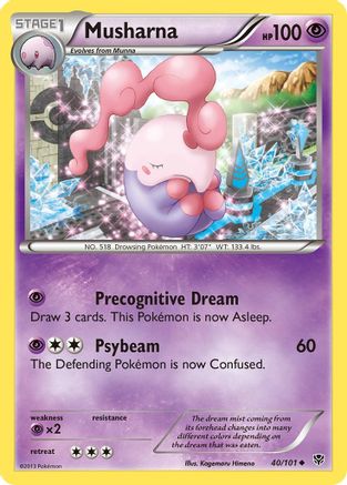 Musharna (40/101) - Plasma Blast Reverse Holofoil - Uncommon