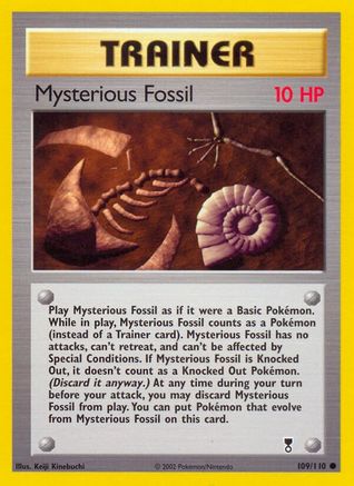 Mysterious Fossil 109/110 - Legendary Collection Normal - Common