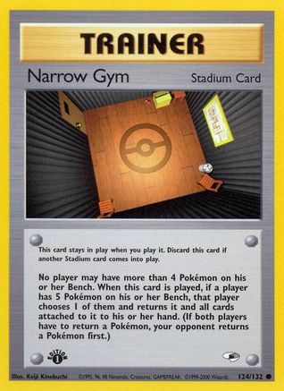Narrow Gym 124/132 - Gym Heroes 1st Edition - Common