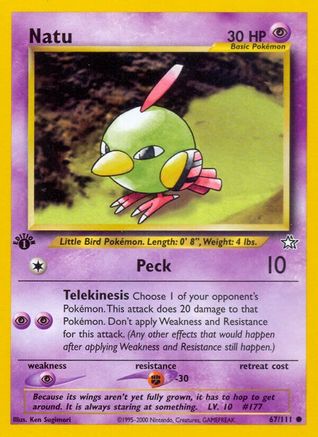 Natu 067/111 - Neo Genesis 1st Edition - Common