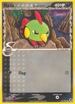 Natu (Delta Species) 055/101 - Dragon Frontiers Reverse Holofoil - Common