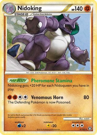 Nidoking 6/102 - HSTriumphant Reverse Holofoil