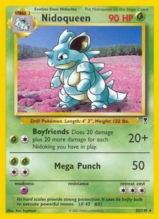 Nidoqueen 032/110 - Legendary Collection Reverse Holofoil - Rare