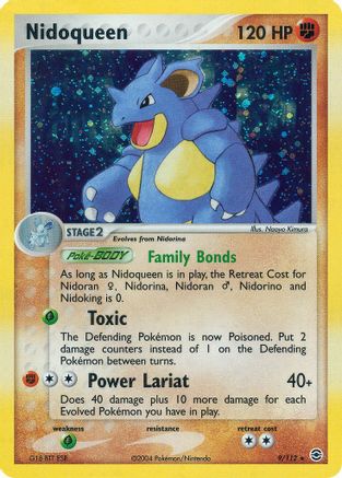 Nidoqueen 9/112 - FireRed & LeafGreen Reverse Holofoil