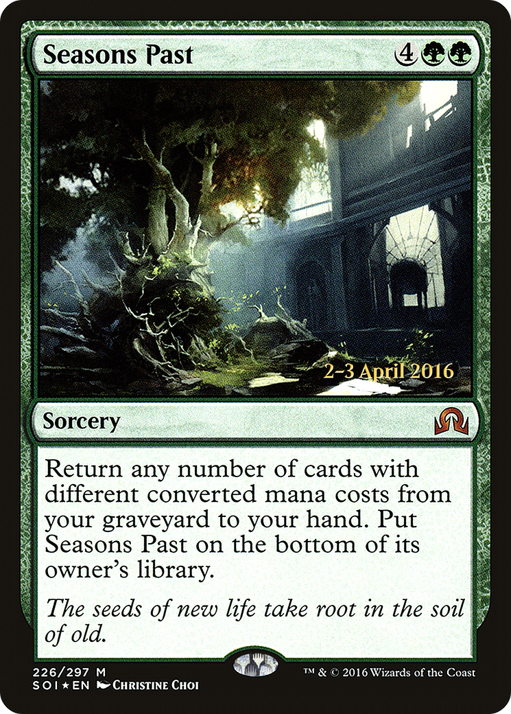 Seasons Past (PRE-226S) - Shadows over Innistrad Promos (Prerelease) Foil