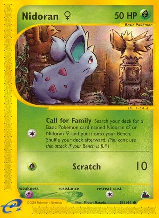 Nidoran F (81) 081 - Skyridge Normal - Common