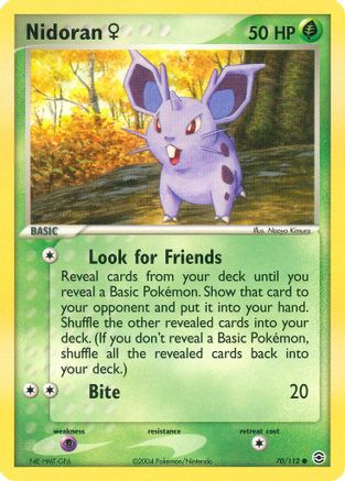 Nidoran F - 070/112 - FireRed & LeafGreen Reverse Holofoil