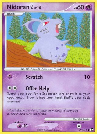 Nidoran F - 071/111 - Rising Rivals Normal