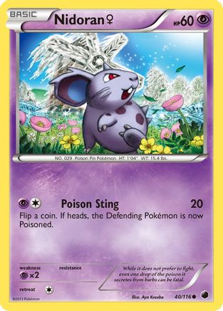 Nidoran F (40/116) - Plasma Freeze  - Common