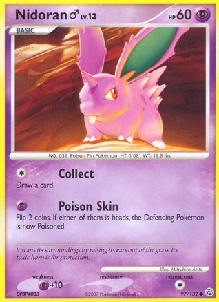 Nidoran M (97/132) - Secret Wonders  - Common