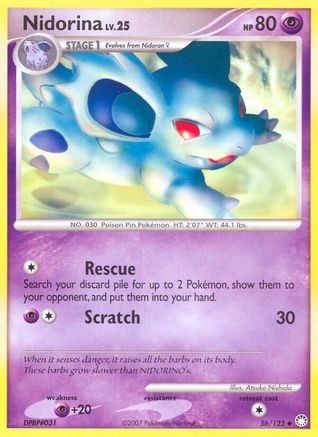 Nidorina 56/123 - Mysterious Treasures Reverse Holofoil