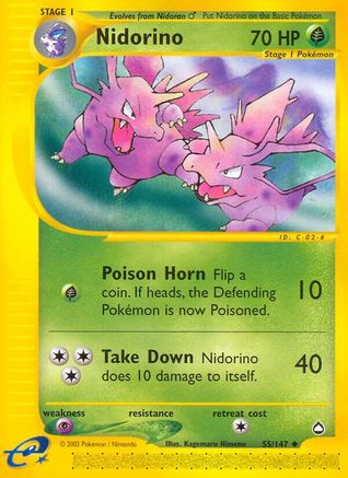 Nidorino 055/147 - Aquapolis Normal - Uncommon