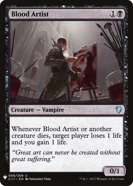Blood Artist (LIST-C17-99) - The List