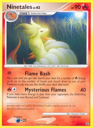 Ninetales 036 - Platinum Reverse Holofoil - Rare