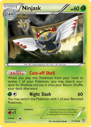 Ninjask 011 - Dragons Exalted Reverse Holofoil - Uncommon