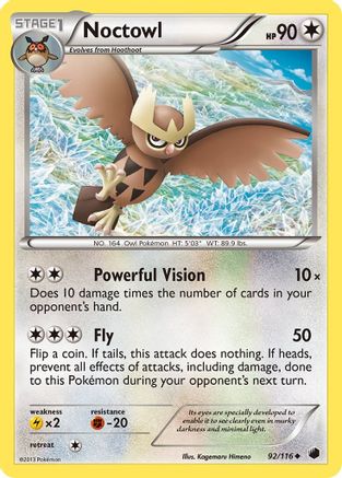 Noctowl (92/116) - Plasma Freeze  - Uncommon