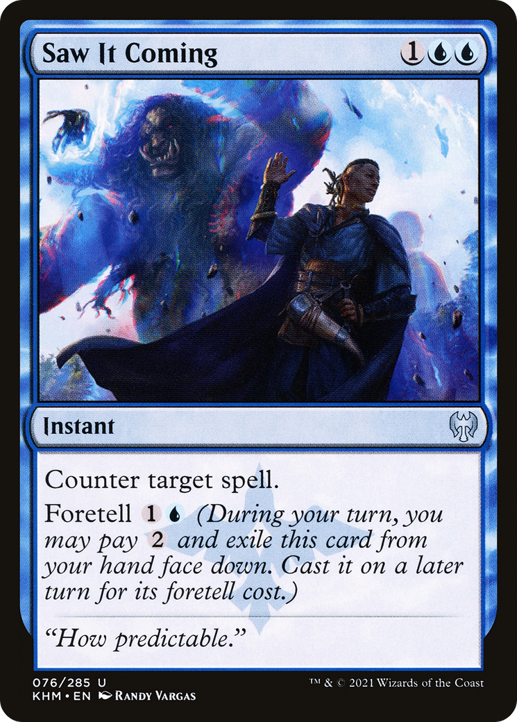 Saw It Coming  (KHM-076) - Kaldheim Foil