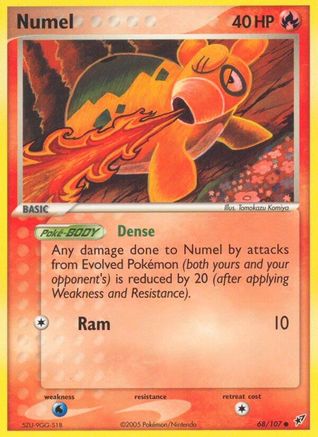 Numel (68/107) - Deoxys Reverse Holofoil - Common