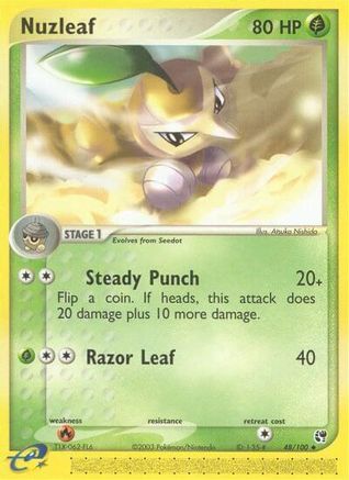 Nuzleaf 048/100 - Sandstorm Normal - Uncommon