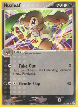 Nuzleaf - 036/108 - Power Keepers Normal