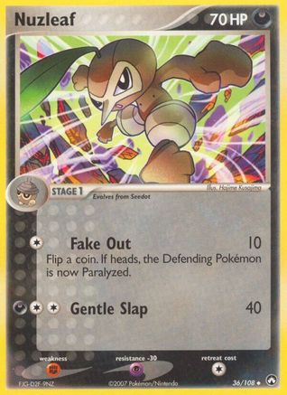 Nuzleaf 36/108 - Power Keepers Reverse Holofoil