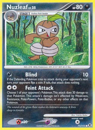 Nuzleaf - 075/111 - Rising Rivals Reverse Holofoil