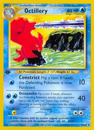Octillery 034/064 - Neo Revelation 1st Edition - Uncommon