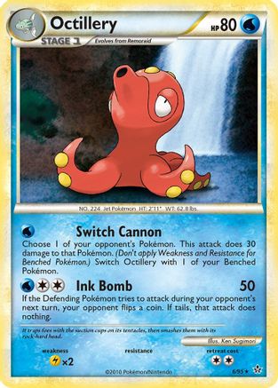 Octillery 6/95 - HSUnleashed Reverse Holofoil