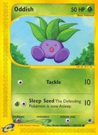 Oddish 122/165 - Expedition Base Set Reverse Holofoil