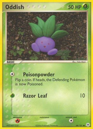 Oddish 68/101 - Hidden Legends Reverse Holofoil